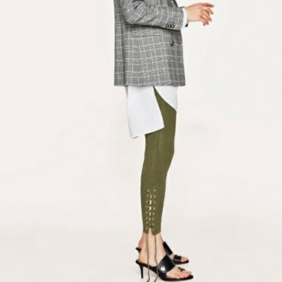 Zara Pants - Zara Knitwear Lace Up Knit Legging
